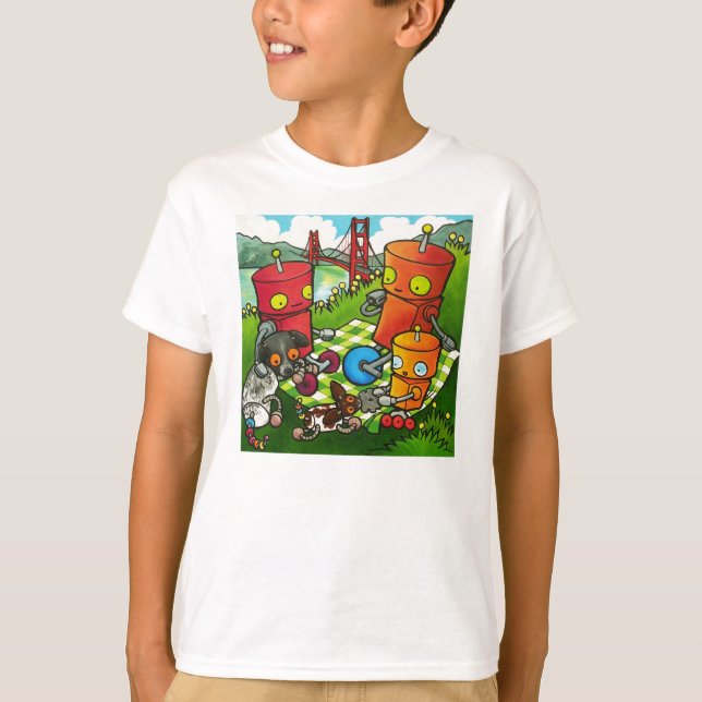 Robot Picnic T-Shirt (Front)
