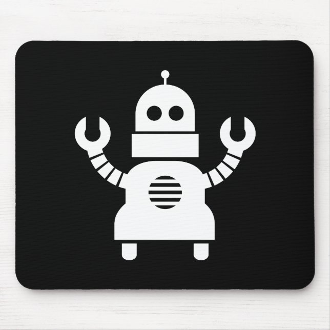 Robot Pictogram Mousepad (Front)