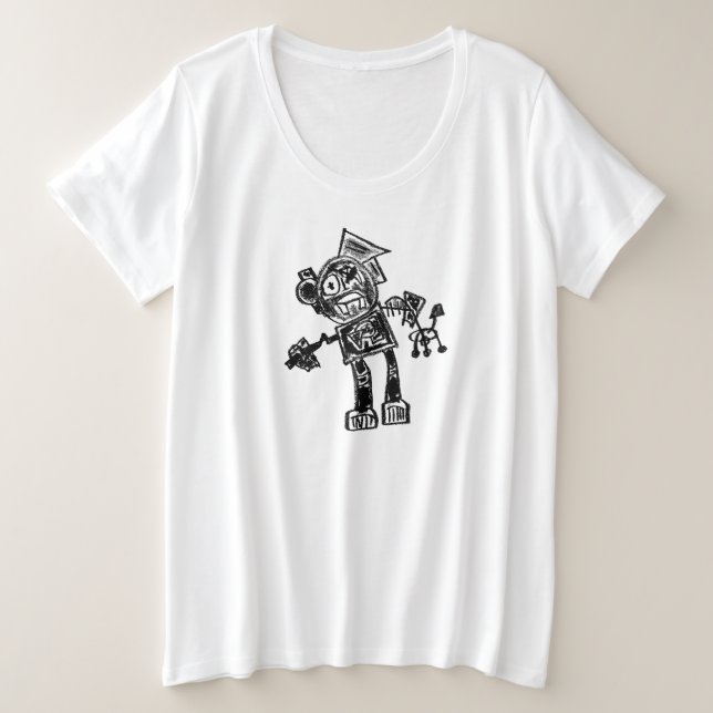 Robot Press & Gripper T-shirt (Design Front)
