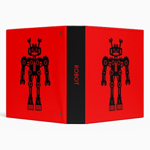 Robot _ Red 15in Binder