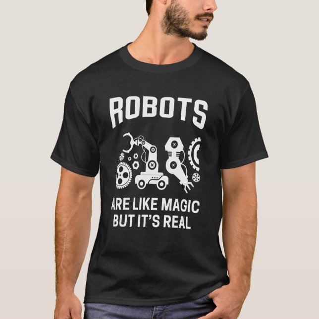 Robot Robotic Robotics Engineer Artifical Intellig T-Shirt (Front)