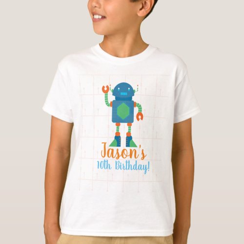 Robot Robotics Birthday Shirts for Boys