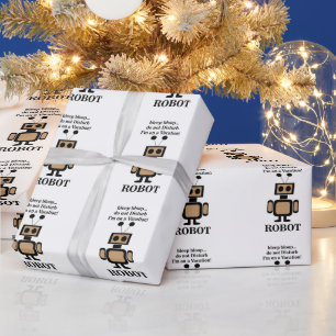 Robot Robotics Technology Funny Wrapping Paper