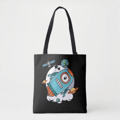 Robot Rocket Galaxy Astronaut Robots Tote Bag