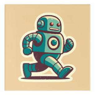 Robot Runner Acrylic Print