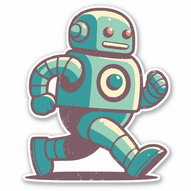 Robot Runner Sticker (Front)