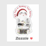 Robot Santa Claus Christmas Sticker