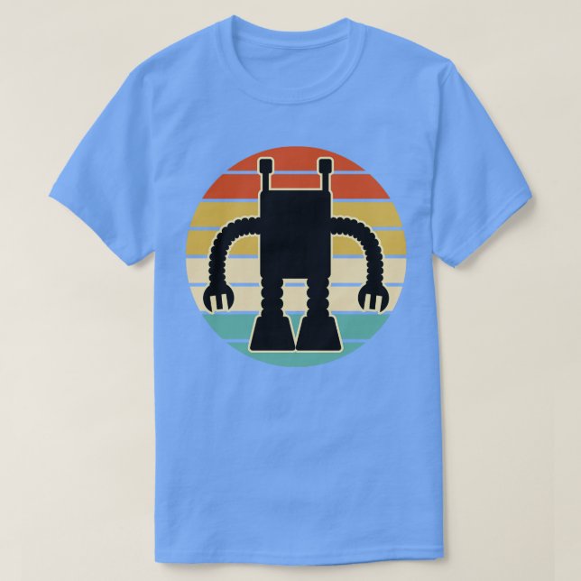 Robot Silhouette Robotics T-Shirt (Design Front)
