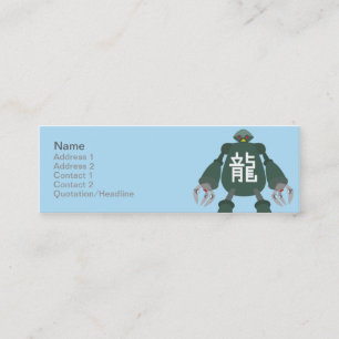 Robot - Skinny Mini Business Card