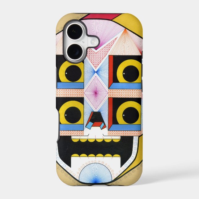 robot skull iphone case (Back)