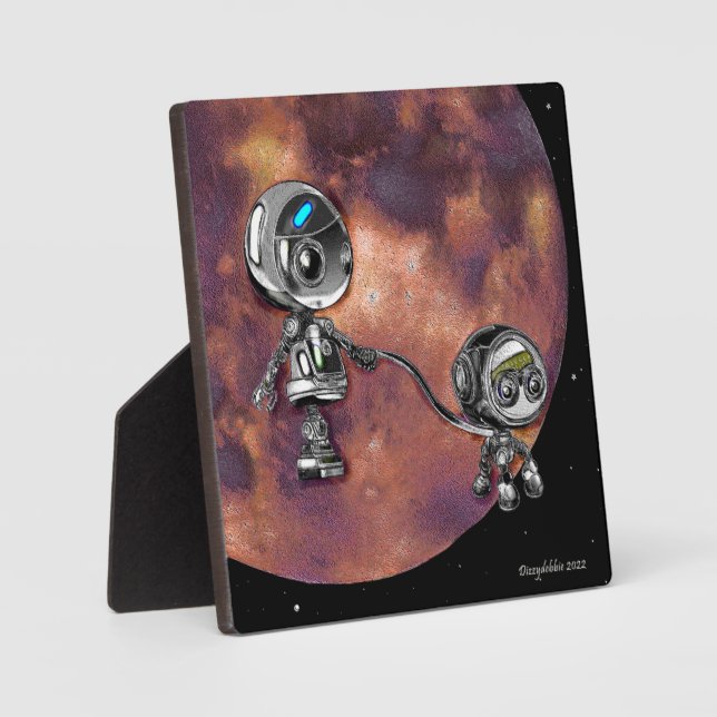 Robot Space Walk  Plaque (Front)