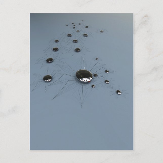 Robot Spiders Postcard (Front)