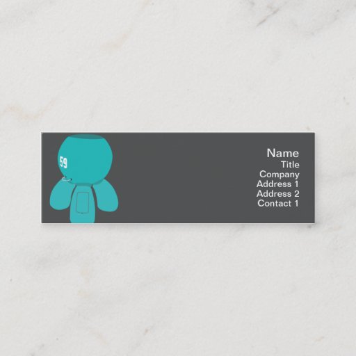 Customizable Robot Spyder - Skinny Business Card