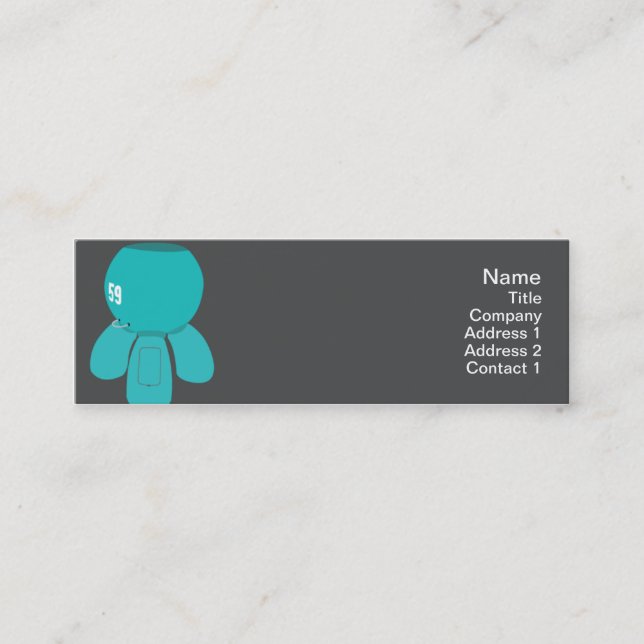Robot Spyder - Skinny Mini Business Card (Front)