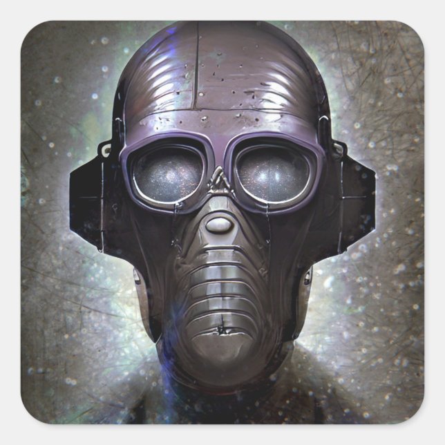 Robot Square Sticker (Front)