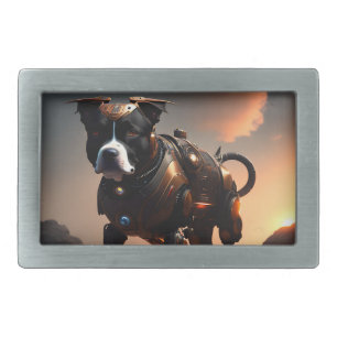 Robot Staffordshire Bull Terrier, Belt Buckle