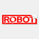 Robot Stamp Bumper Sticker