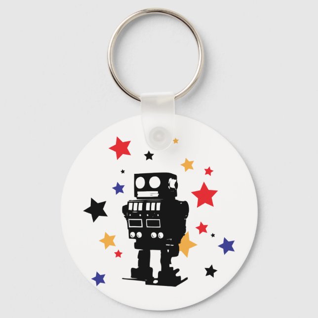 Robot Star Keychain (Front)