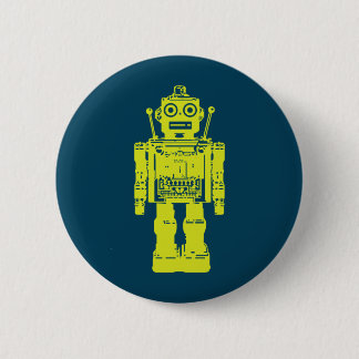 Robot Sticker Pinback Button
