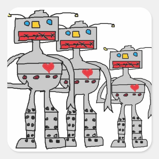 Robot Stickers (Front)