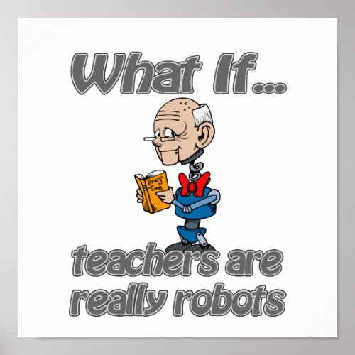 robot teachers poster