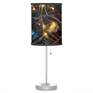 Robot Tech Table Lamp –  Glowing Wires Design