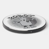Robot Text Patterned Background Wireless Charger (Front 2)