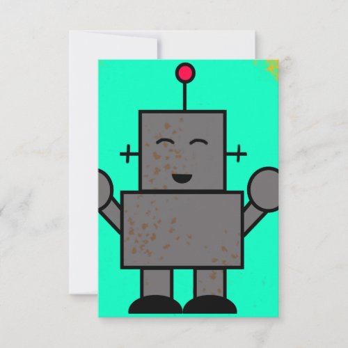 Robot Thank You Cards