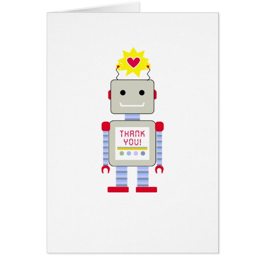 Robot Thank You Cards