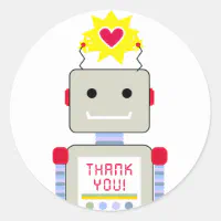 Toy Robots Vinyl Sticker, Zazzle