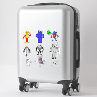 Robot toy cute kids craft sticker