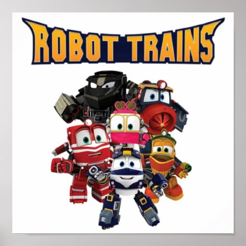 Robot Trains Cartoon show kids Poster