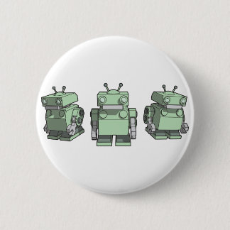Robot Trio Pinback Button