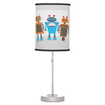 Robot Trio Table Lamp by cranberrydesign at Zazzle