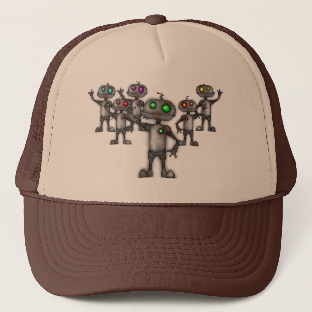 robot trucker hat (Front)