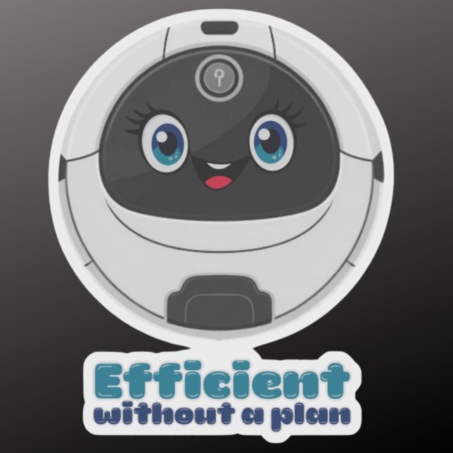 Robot vacuum cleaner efficient w/o plan  sticker (Creator Uploaded)