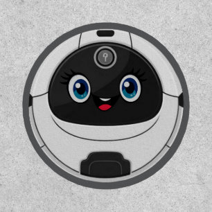 Robot vacuum cleaner funny clothing patch