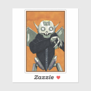 Robot Vampire Dracula  Sticker