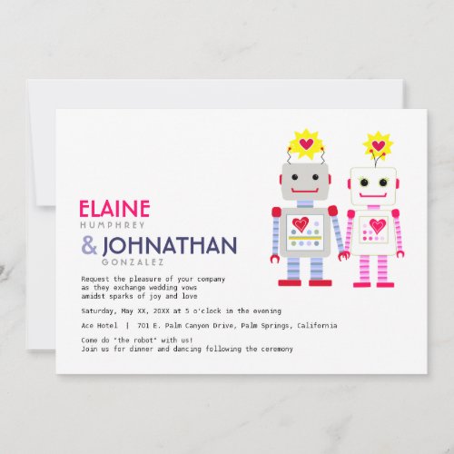 Robot Wedding Invitation