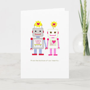 Robot Wedding Thank You Cards