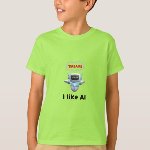 Robot with a Dream Kids Adventurer T_Shirt T_Shirt