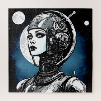 Robot Woman VI Jigsaw Puzzle