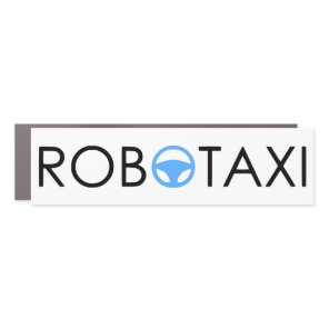 Robotaxi Car Bumper Magnet SE