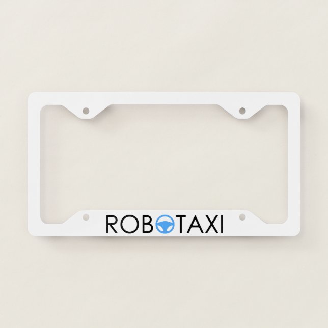 Robotaxi License Plate Frame (Front)