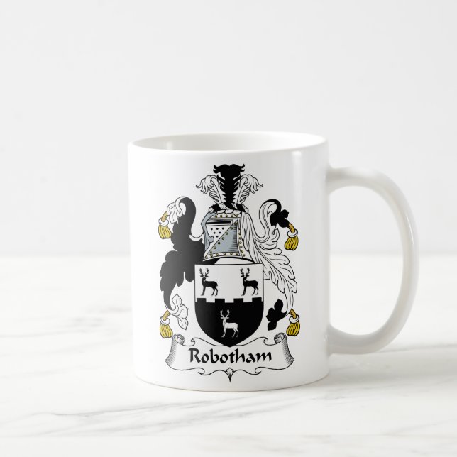 Robotham Family Crest Coffee Mug (Right)