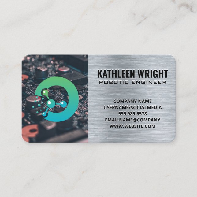 Robotic AI | Technology | Data Center Business Card (Front)