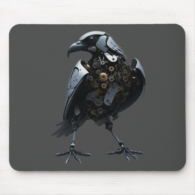 Robotic Bird Mouse Pad (Front)