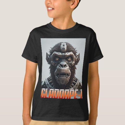 Robotic Gladiator Ape T_Shirt