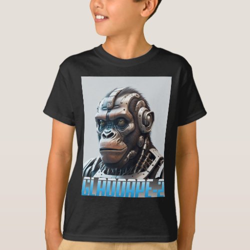 Robotic Gladiator Ape  T_Shirt