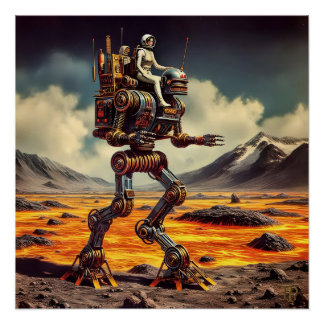 Robotic Retro Poster